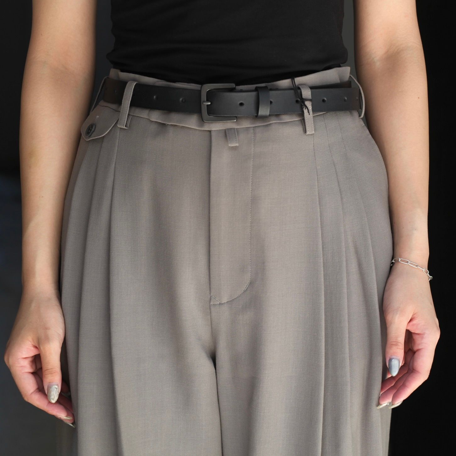 【残り一点】3 Tuck Wool Serge Trousers