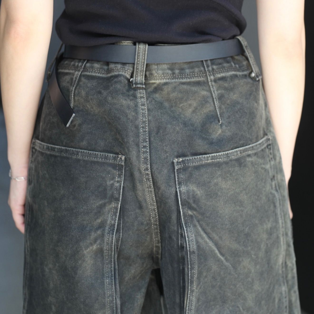 【残り一点】Black Stained Duck Pants