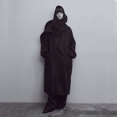 【残り一点】Wool Cashmere Beaver Reversible Stole Coat