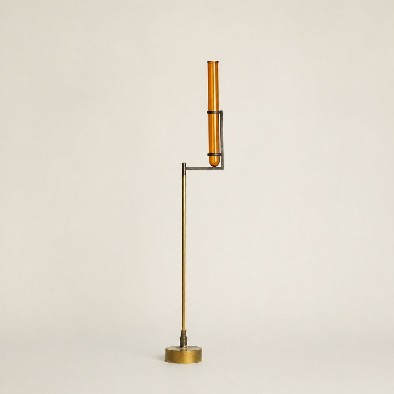 【お取り寄せ注文可能】Amber Cylinder Glass Flower Vase