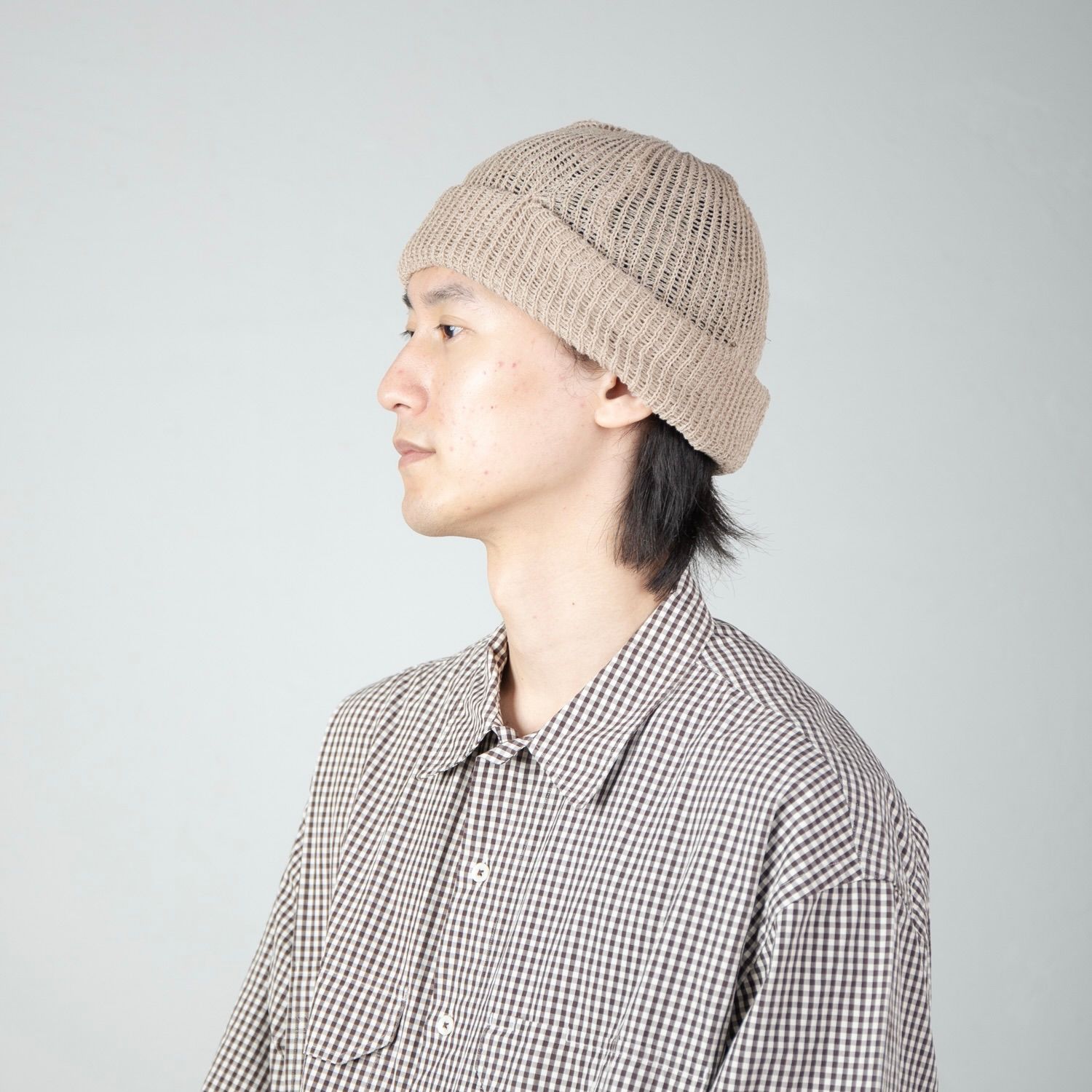 【残り一点】Sheer Mesh Short Knit Cap