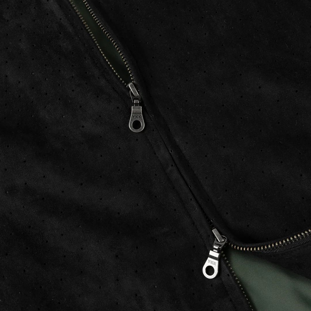 【残り一点】Perforated Faux Suede Jacket