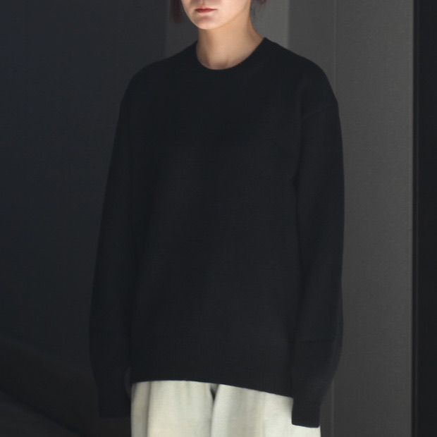 【残りわずか】Extra Fine Wool Warm Knit Crew Neck LS