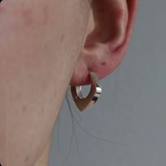 【残り一点】Square Flat Hoop Earrings
