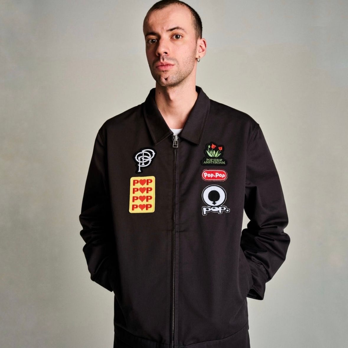 Pop Trading Company - 【残り一点】Full Zip Worker Jacket