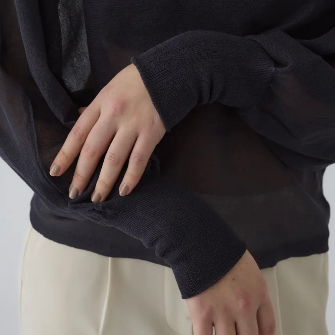 【残り一点】Sheer Dolman Knit Tops