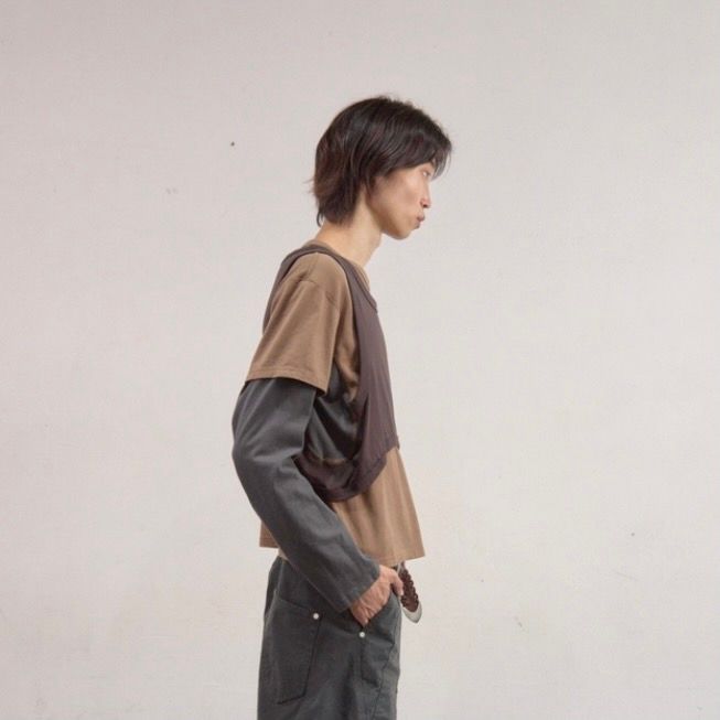 【残り一点】Panelled Multi Layerd T-Shirt