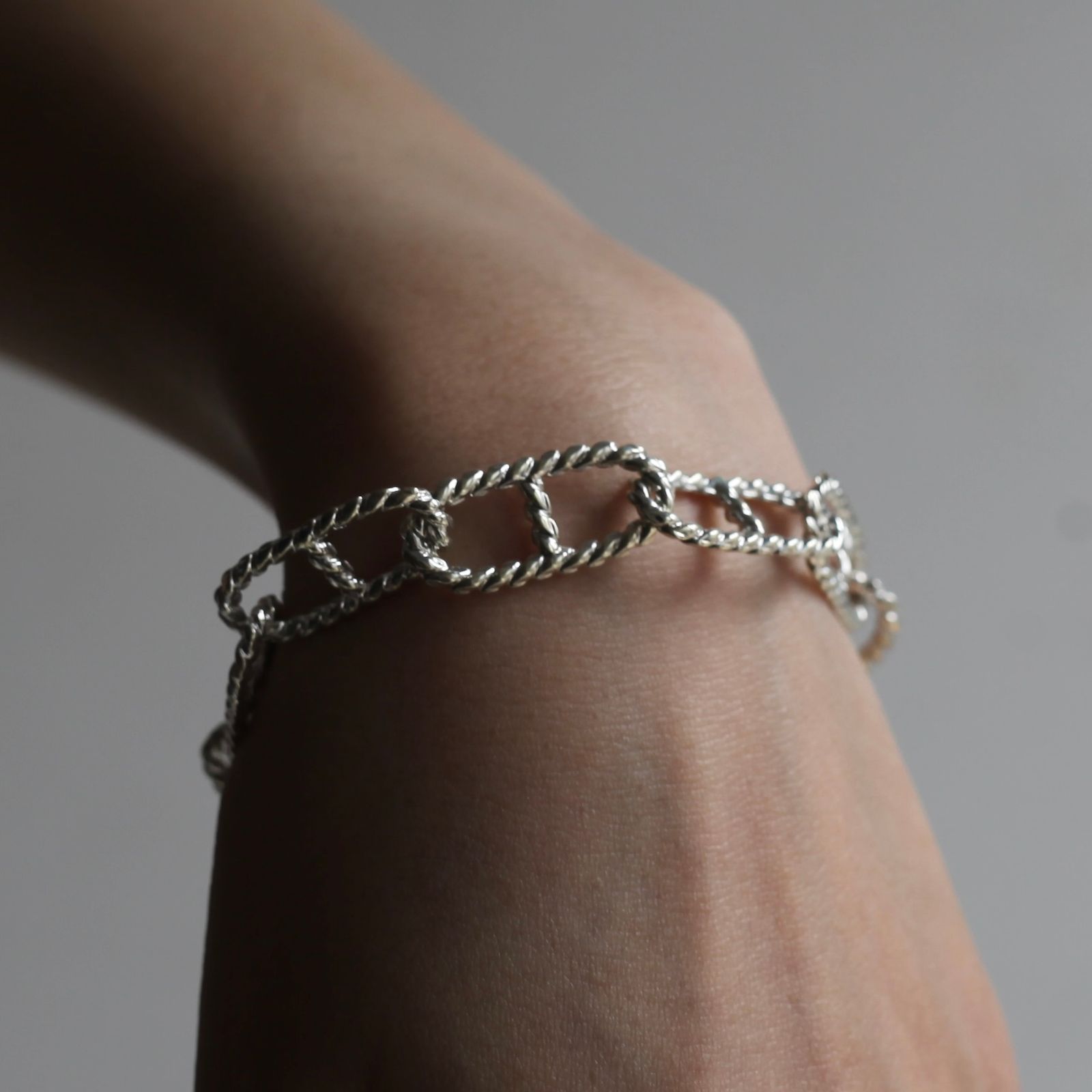 【残り一点】Twist Anchor Chain T-BAR Bracelet LARGE(11mm)