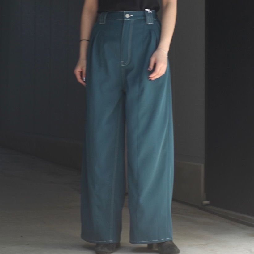 【残り一点】3Pleated Wide-Leg Trousers