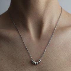 【残りわずか】Rock Beads Chain Neck(SILVER)