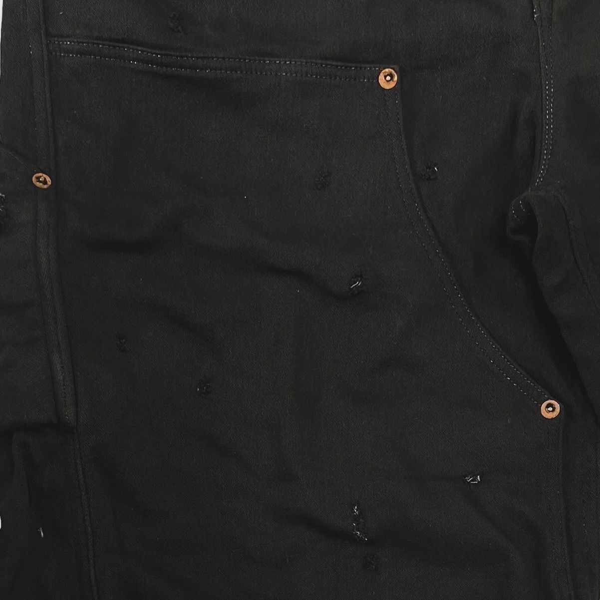 【残りわずか】Cut Off Carpenter Short With Damaged(INLAY DENIM)