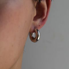 【残り一点】Chunky Hoops Small(SILVER)