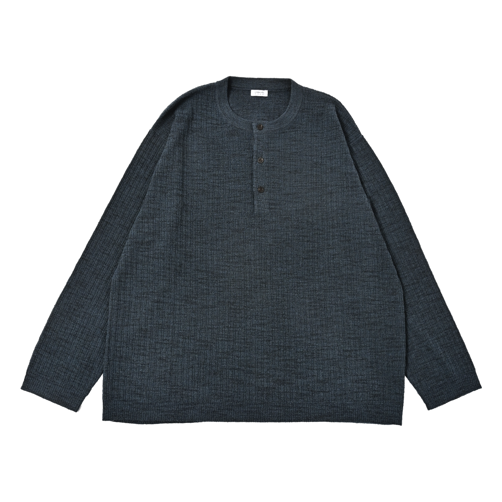【残り一点】Rib Pattern Henry Neck PO