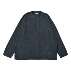 【残り一点】Rib Pattern Henry Neck PO