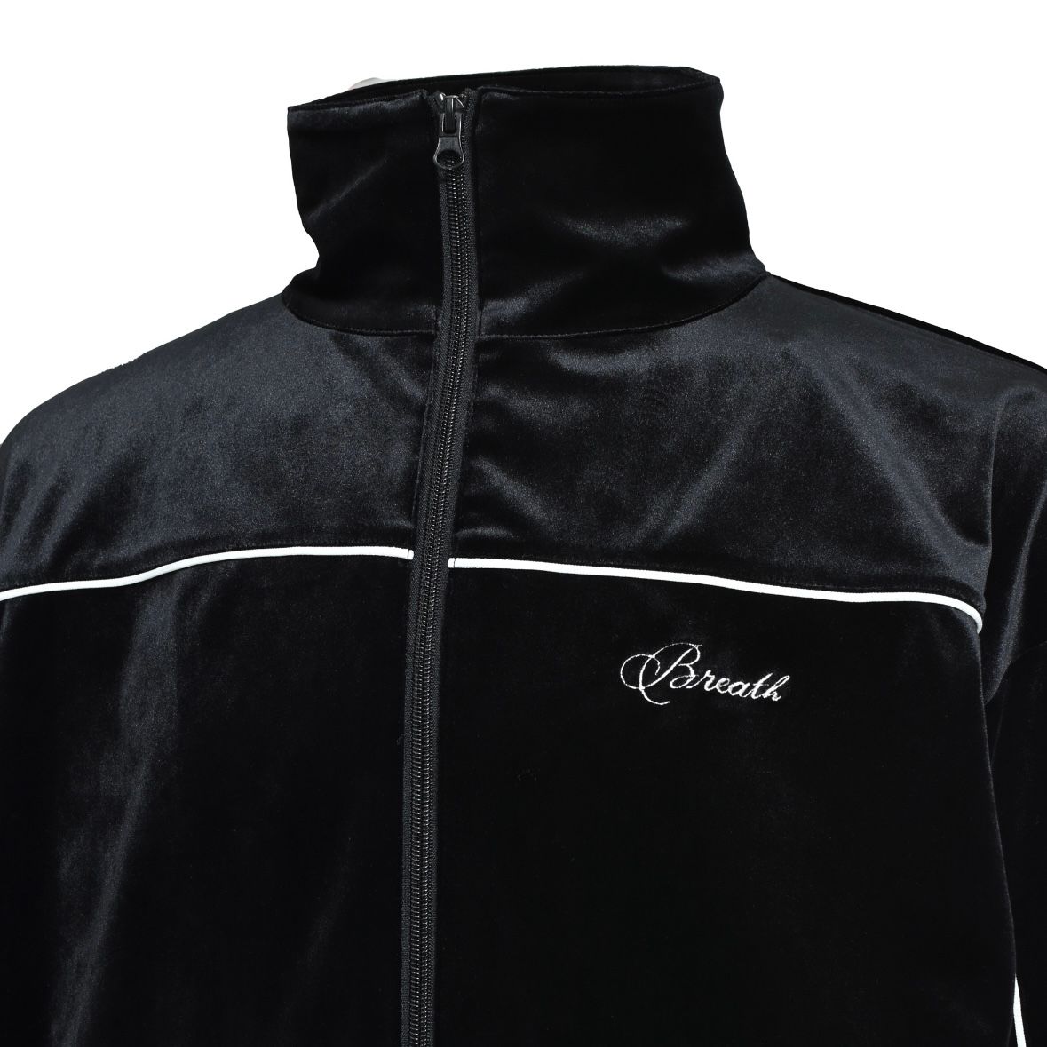 【残り一点】Script Logo Piping Velour Jacket