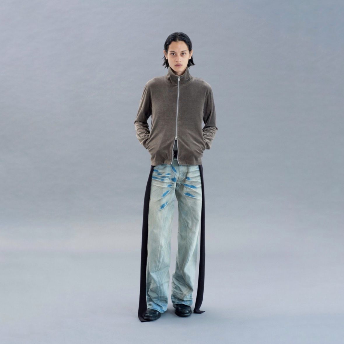 【残り一点】Velour Zip Up Track Top