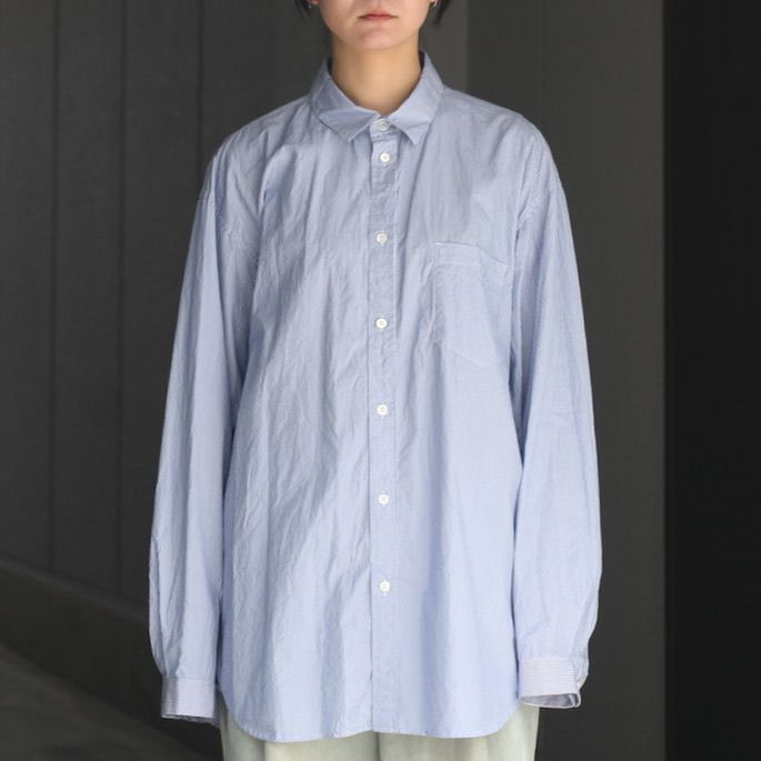 ATON - 【残り一点】Giza Stripe Washed Shirt | ACRMTSM ONLINE STORE