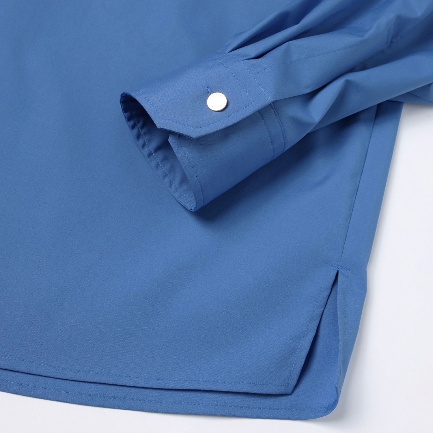 【残り一点】High Count Broadcloth Embroidery Patch Shirt