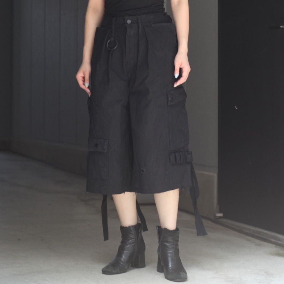 【残り一点】Heavy Cargo Short With Damaged(AGED CANVAS)