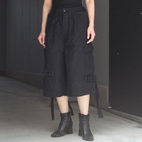 【残り一点】Heavy Cargo Short With Damaged(AGED CANVAS)