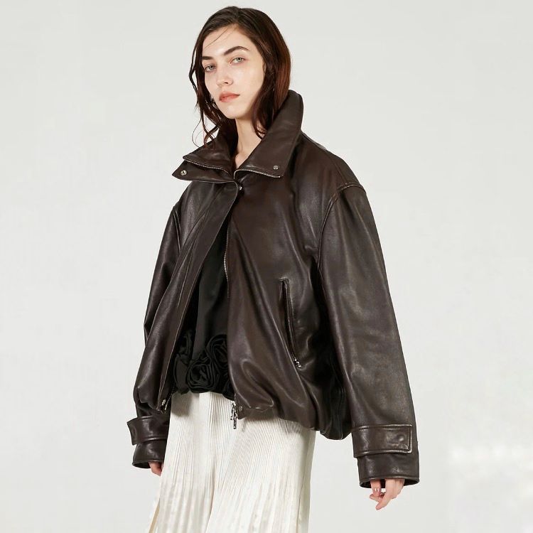 【残り一点】Sheep Leather High Neck Blouson