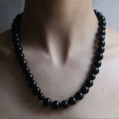 【残りわずか】Single Juzu Necklace Thick(BLACK)