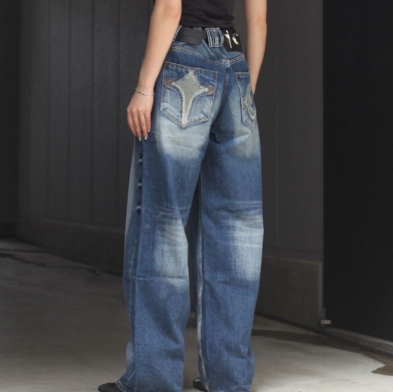 【残り一点】TC Leather Back Pocket Pants