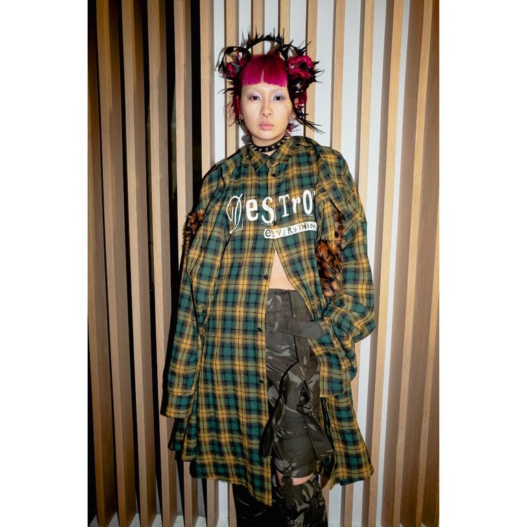 KIDILL - 【残り一点】Destroy Check Shirt | ACRMTSM ONLINE STORE