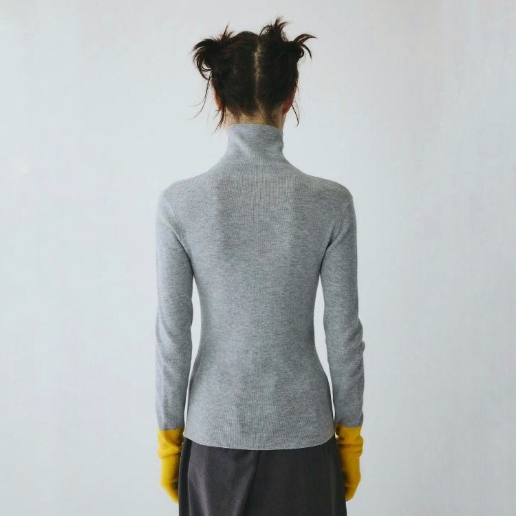 【残り一点】Bi Color Hem Knit Tops