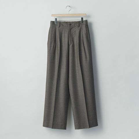 【残り一点】Extra Fine Wool Easy Long Wide Trousers