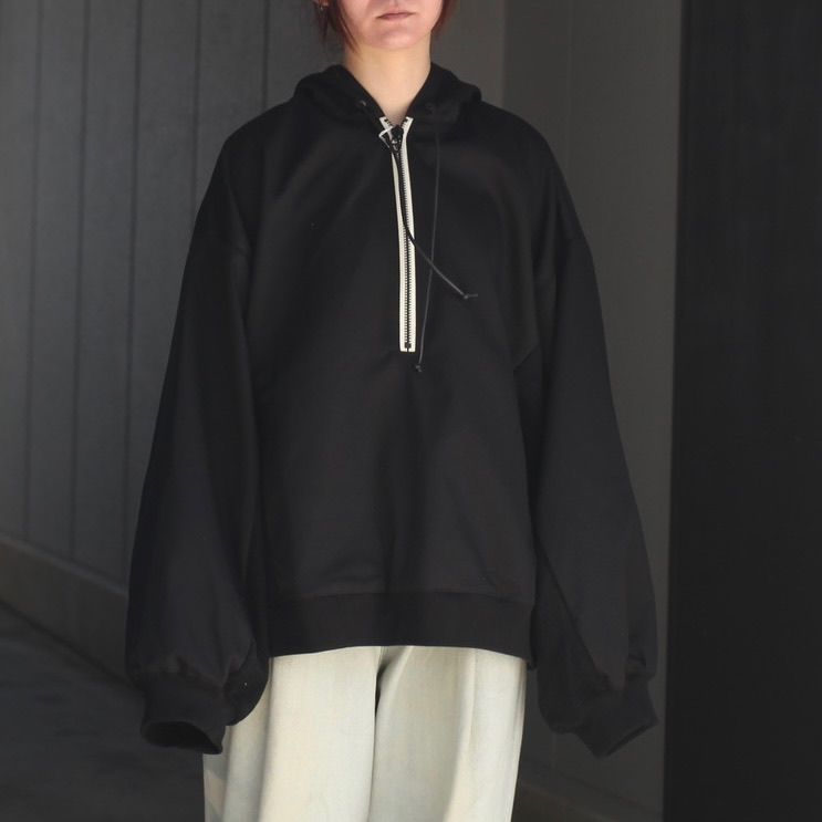 【残り一点】T/Cツイルドッキングハーフジップパーカー