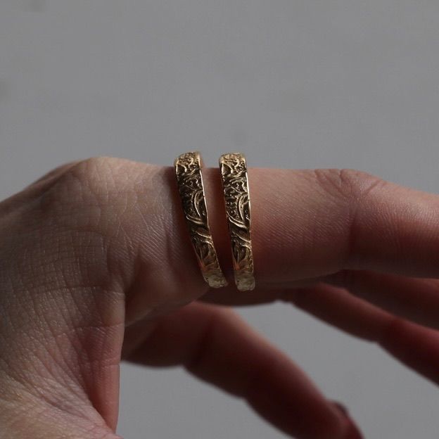 【お取り寄せ注文可能】Arabesque Double Rings(GOLD)