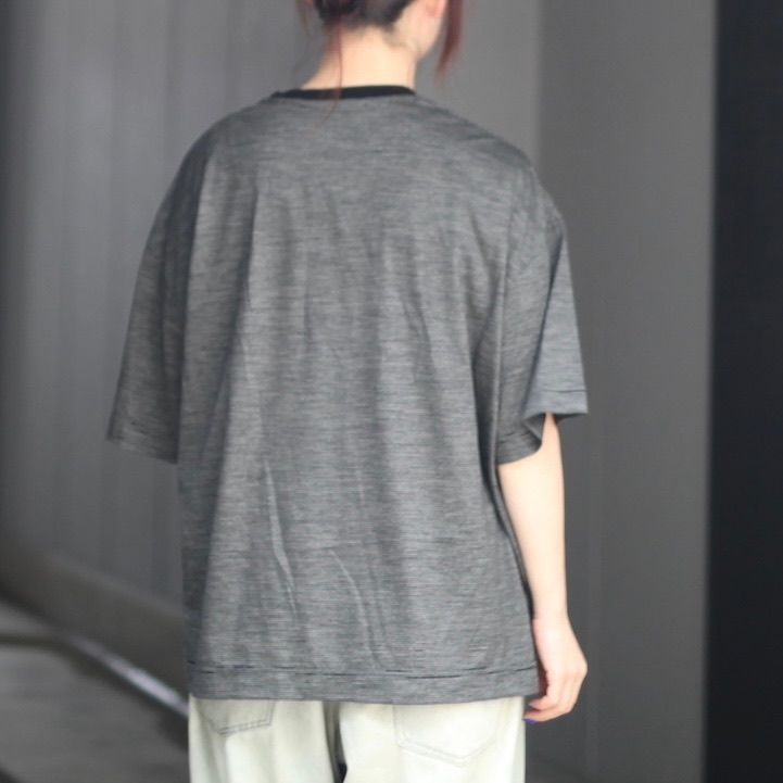 【残り一点】32G Wool Stripe SS Tee