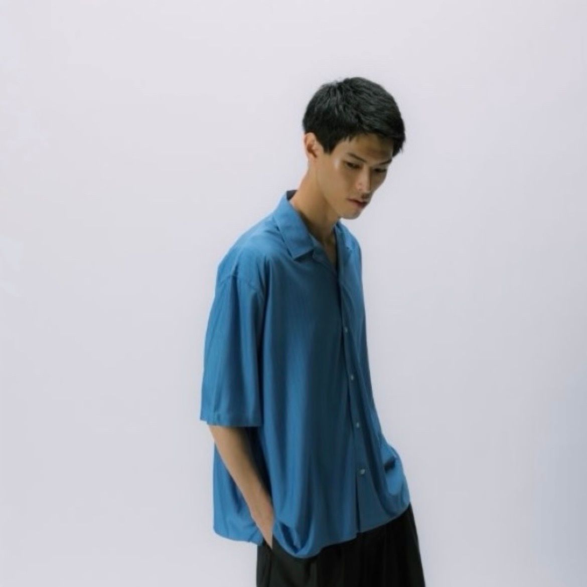 【残り一点】36G Silk Stripe Ether SS Shirt