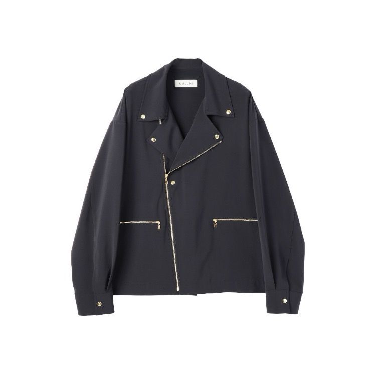 トップス CULLNI 21-SS-039 BLACK/1(S) 有名ブランド【CULLNI/クルニ】よりアシンメトリーVネックサイド