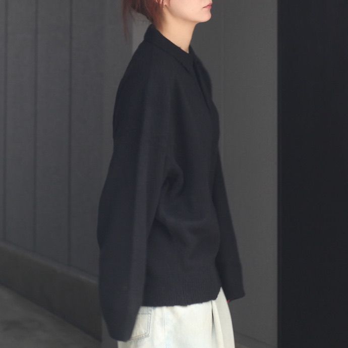 【残り一点】Shaggy Polo Knit