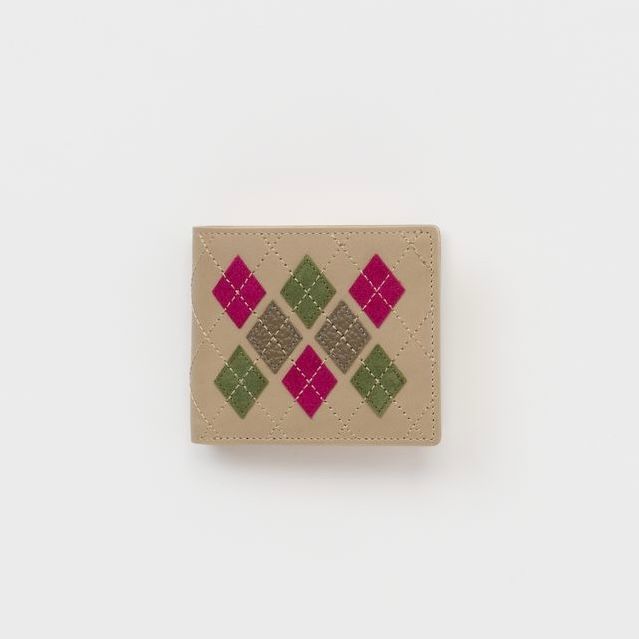 【次回入荷7月中旬予定】Argyle Half Folded Wallet(BEIGE)