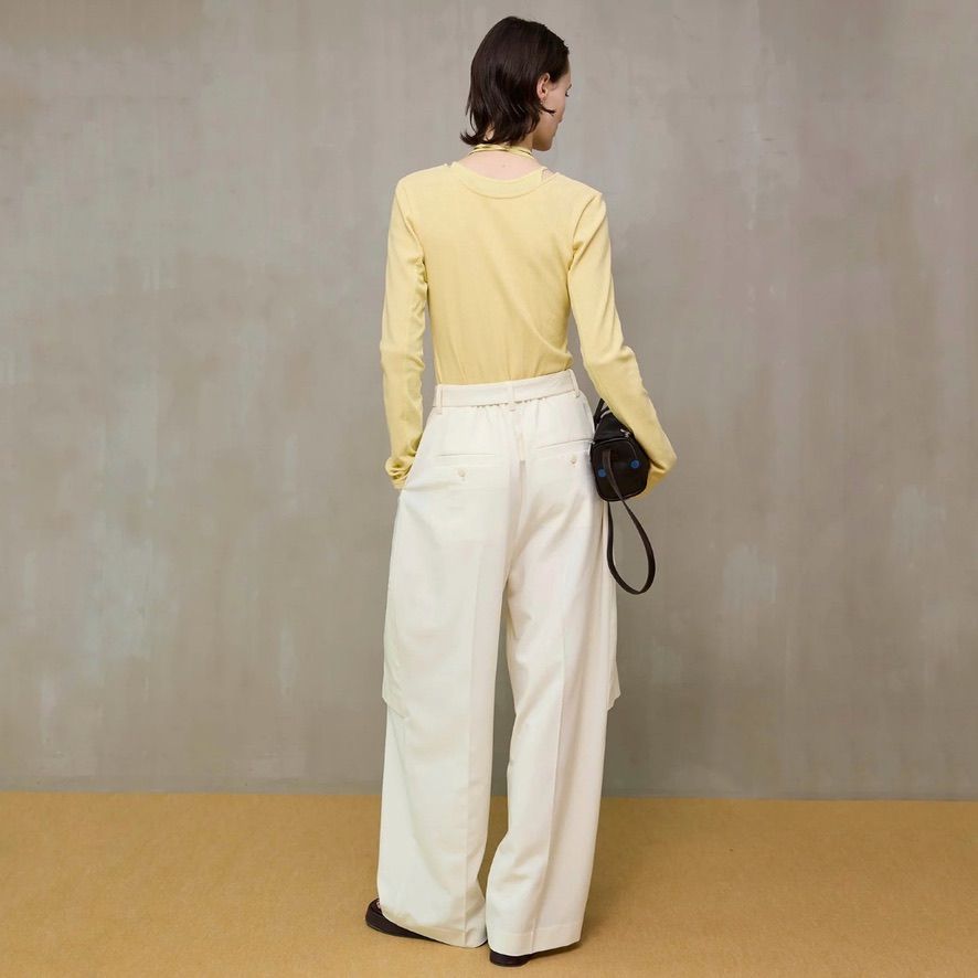 【残り一点】レイヤードリブトップス