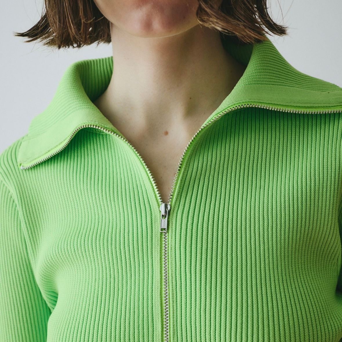 【残り一点】Zip Up Knit Tops