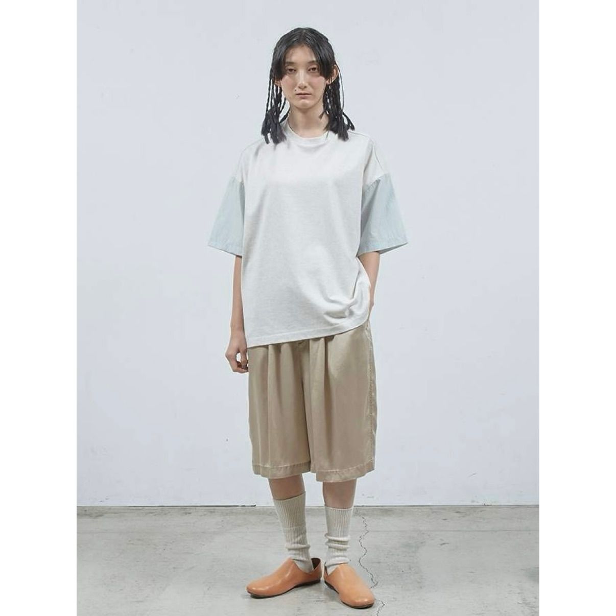 【残り一点】シャツ切替ワイドT