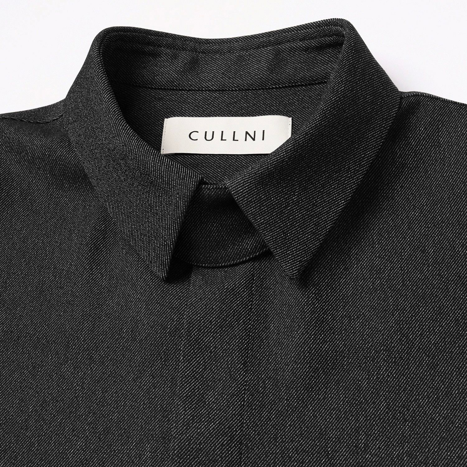 【残り一点】Faux Denim Front Fly Chin Tab Shirt