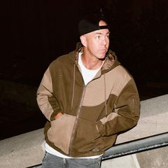 【残り一点】Panel Denim Hooded Bomber