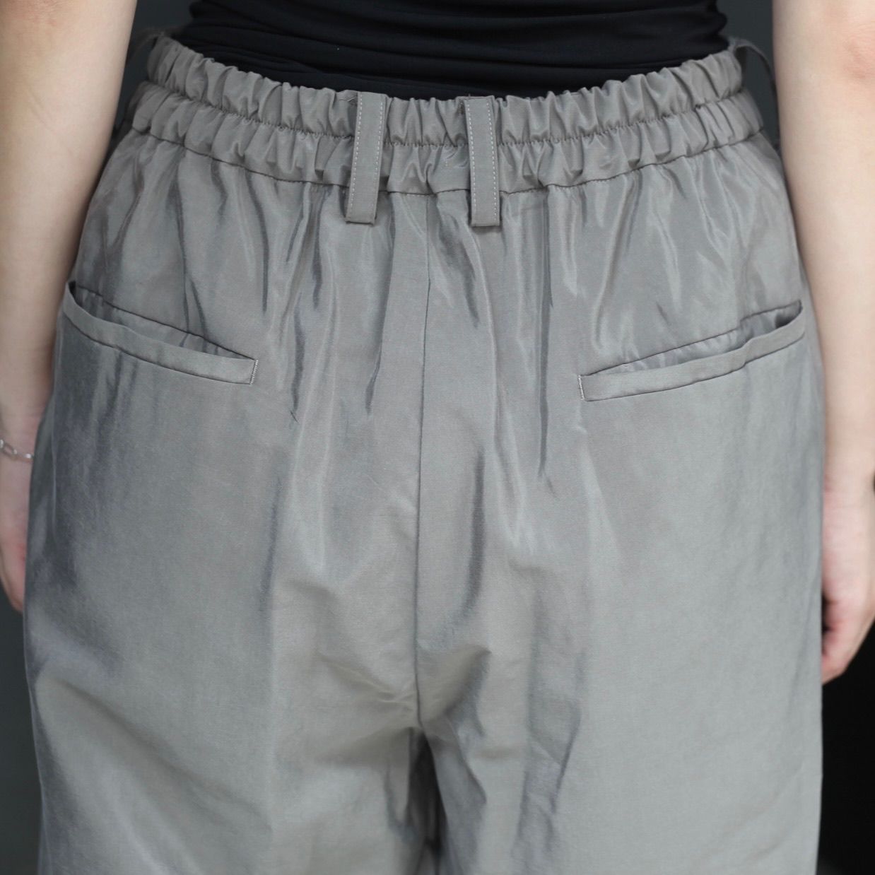 【残り一点】Silk/Nylon Wide Easy Trousers