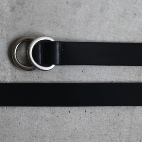 【残りわずか】Ring Belt Slim(BLACK×SILVER)