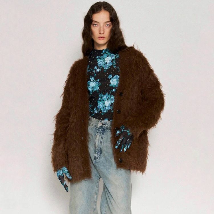 【残り一点】Shaggy Knit Cardigan