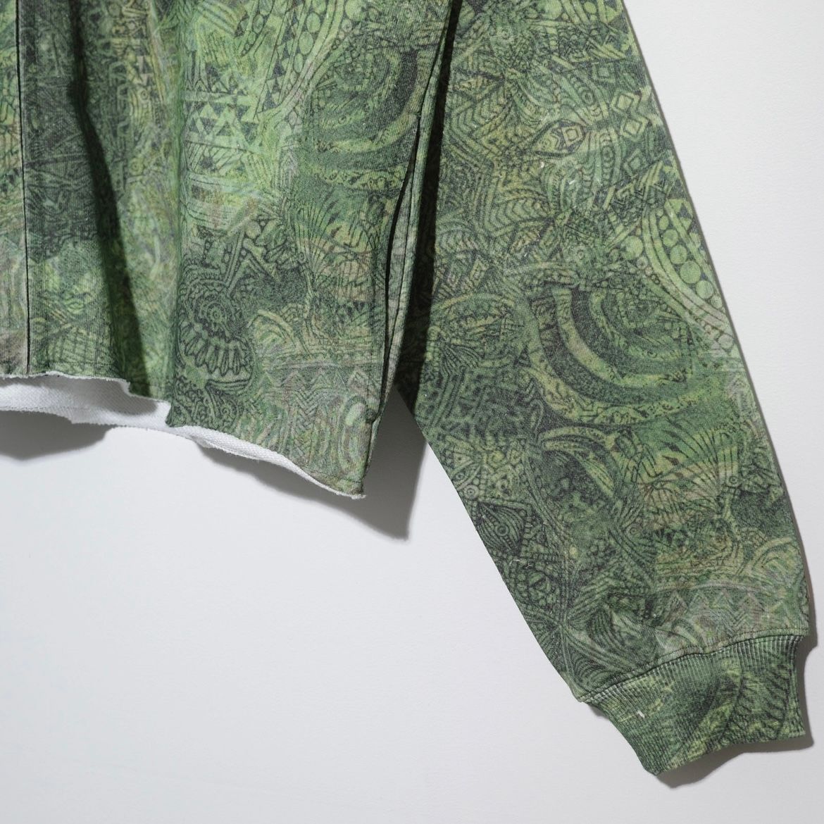 【残り一点】Cut Off Wide Zip Sweat Hoodie