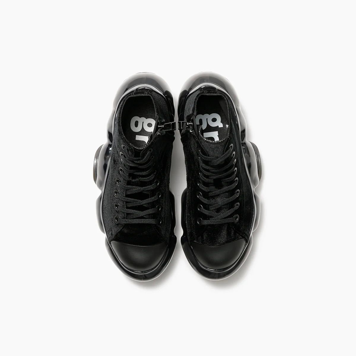 【残り一点】Moopie Highcut(BLACK VELVET×BLACK)