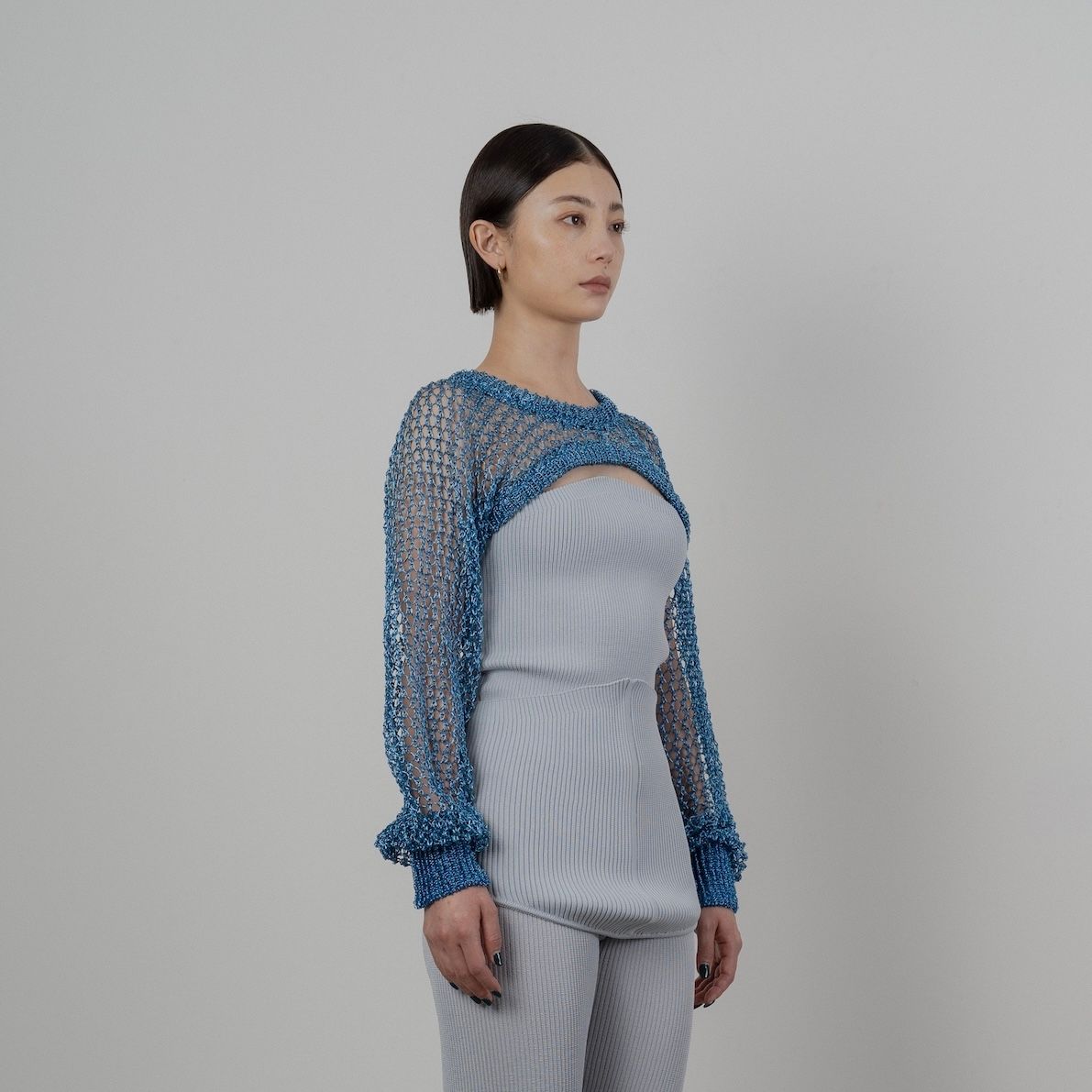 TAN - 【残り一点】Dazzled Knitted Bolero | ACRMTSM ONLINE STORE