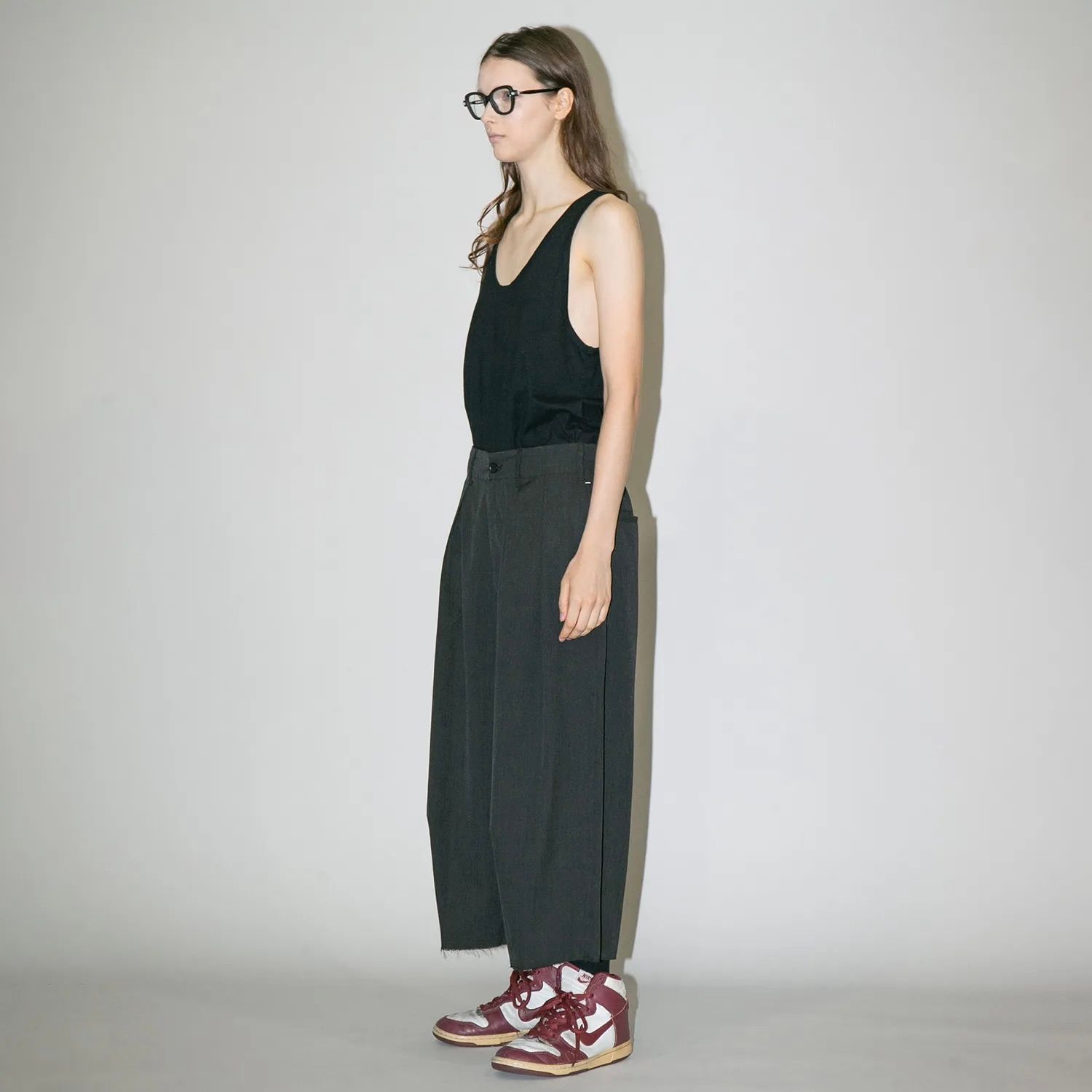 【残り一点】ウォッシャブルツイルワイドパンツ