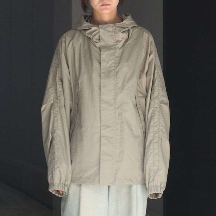 【残り一点】Nylon Twill Hooded Zip Up Jacket